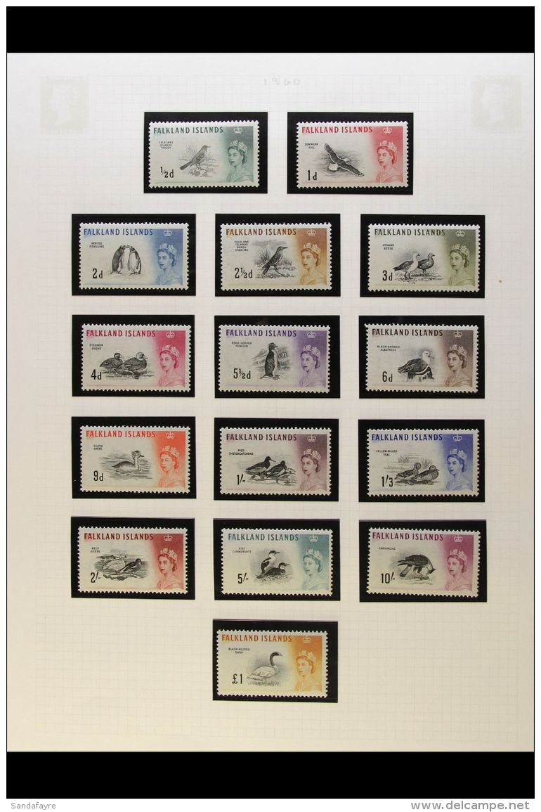 1953-82 SUPERB MINT COLLECTION A Beautiful All Different Collection On Album Pages With Hingeless Mounts, Complete... - Falkland