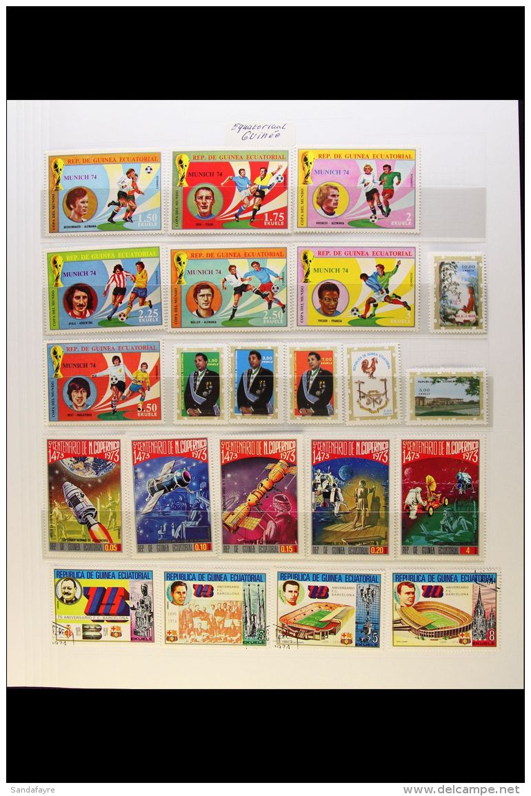 1968-1980 ALL DIFFERENT COLLECTION A Mint Or Used Collection On Album Pages, Includes Many Topical Sets, Miniature... - Equatorial Guinea