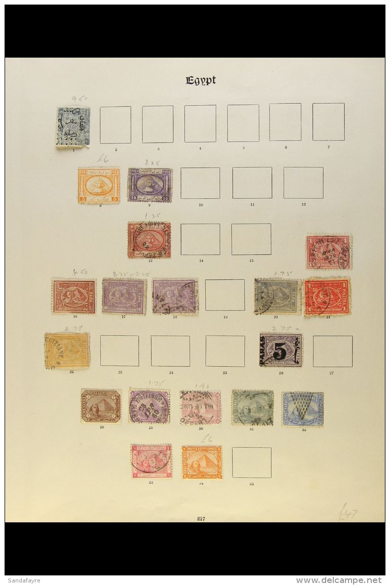 1866-1936 ALL DIFFERENT COLLECTION A Most Useful Mint &amp; Used Collection Presented On Printed Pages That... - Other & Unclassified