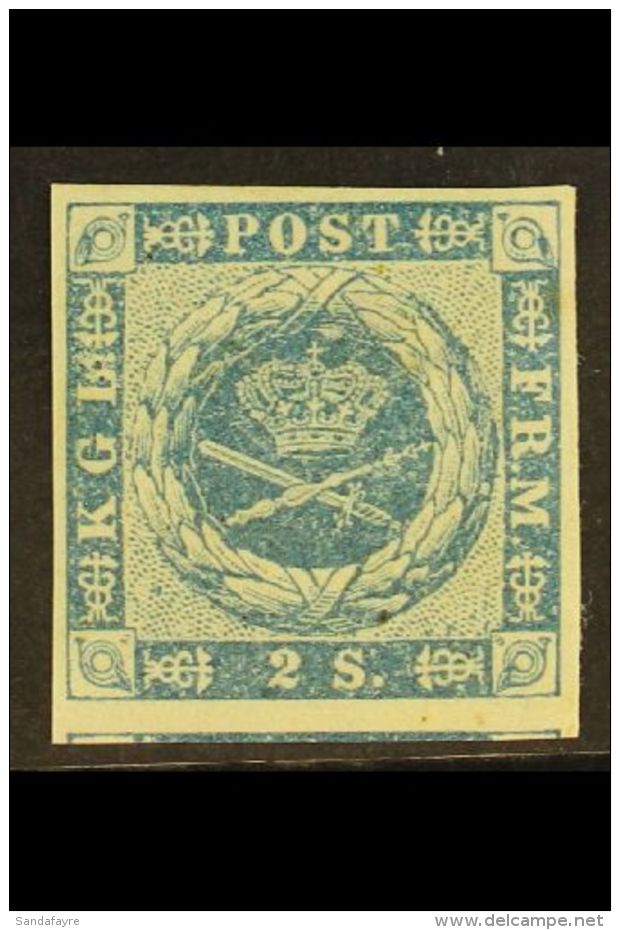 1854-57 2s Blue Dotted Spandrels (SG 7, Michel 3, Facit 3), Never Hinged Mint, Tiny Natural Gum Imperfection, Four... - Otros & Sin Clasificación