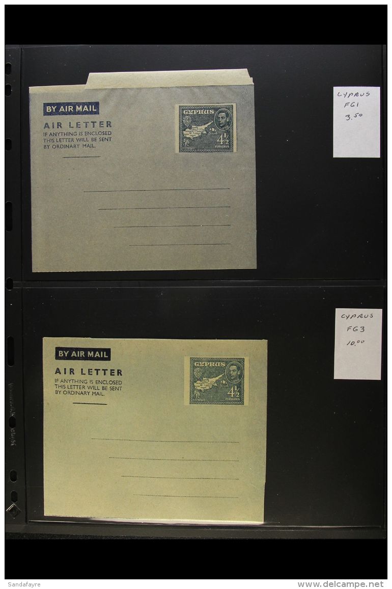 1946-2000 AEROGRAMMES. Superb Unused Collection Of All Different Postal Stationery Air Letter Sheets On Stock... - Other & Unclassified