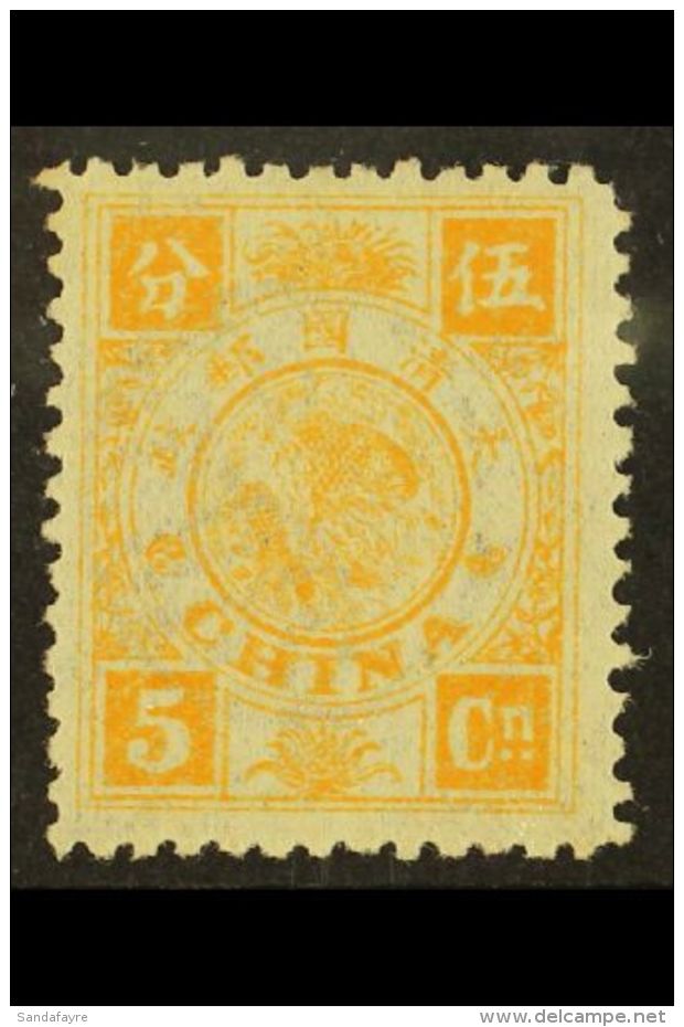 1894 5ca Dull Orange Dowager Empress, SG 20, Very Lightly Hinged Mint (appears Never Hinged). A Beautiful Example.... - Autres & Non Classés