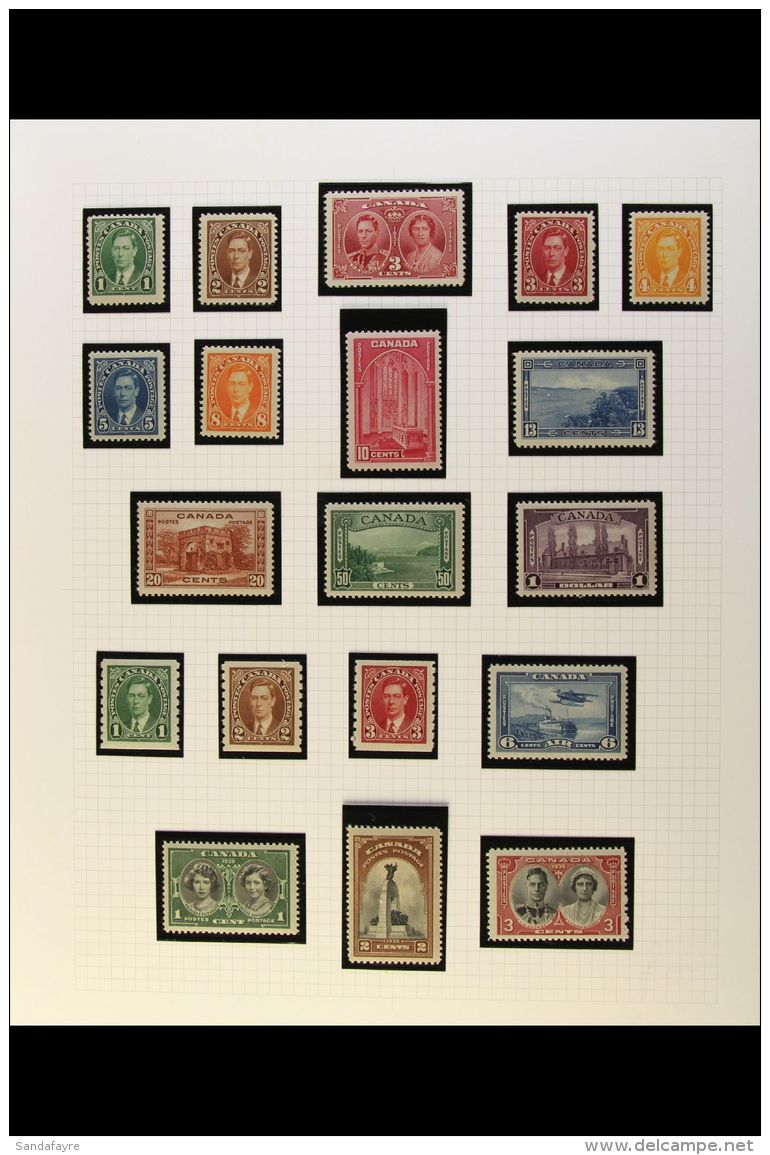 1937-9 KGVI Issues From 1937 Coronation To 1939 Royal Visit Set Complete, Incl, Airmail &amp; Coil Stamps, SG... - Autres & Non Classés