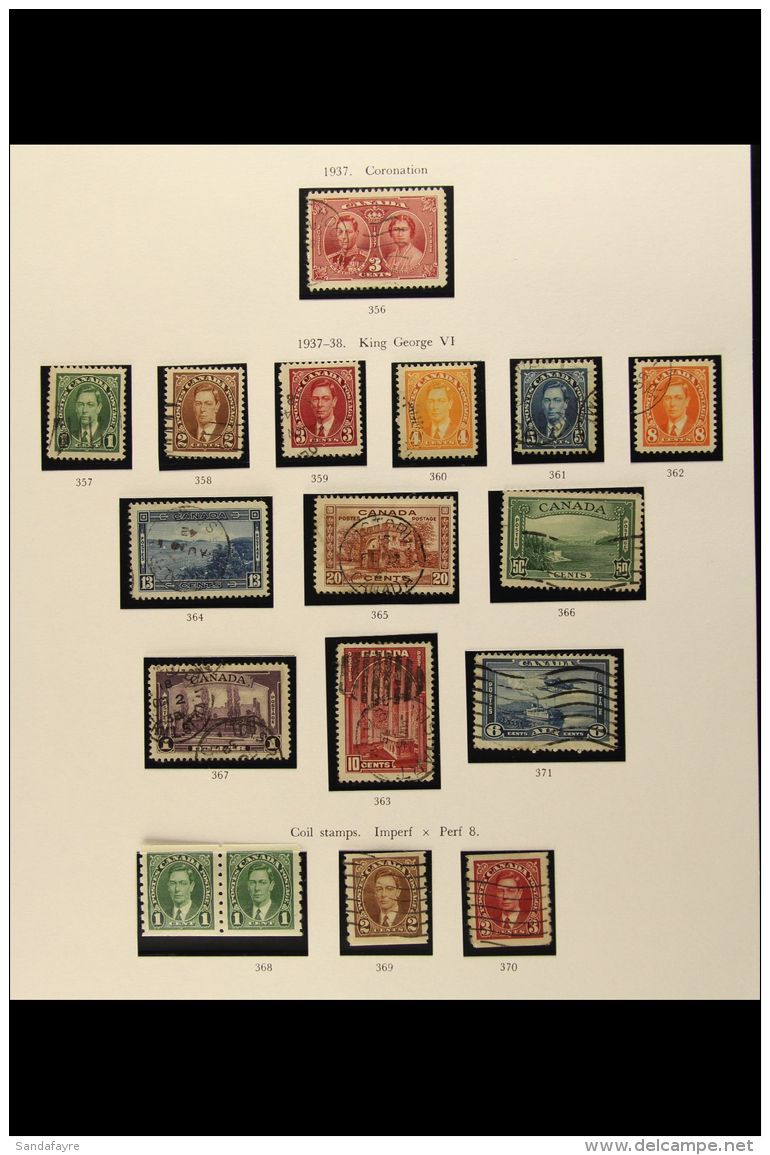 1937-52 KGVI COLLECTION In Hingeless Mounts On Leaves, ALL DIFFERENT Mint &amp; Used Stamps, Inc 1937-38 Set,... - Other & Unclassified