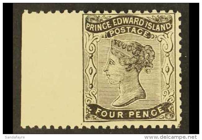 1969 4d Black Perf 11&frac12;-12 (SG 16) IMPERF BETWEEN Stamp And Sheet Margin At Left, Never Hinged Mint. Unusual... - Autres & Non Classés