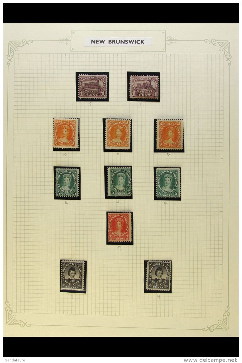 1860-63 MINT/UNUSED GROUP In Hingeless Mounts On A Page, Comprising 1c (x2), 2c (x3), 5c (x3), 10c &amp; 17c (x2).... - Autres & Non Classés