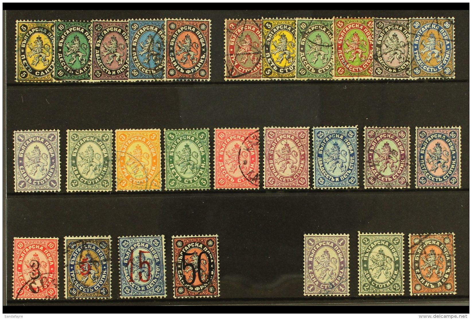 1879-86 VERY FINE USED "LIONS" A Complete "Basic" Run From The 1879 Set To The 1886 Set, Mi 1/27, Very Fine Used... - Autres & Non Classés