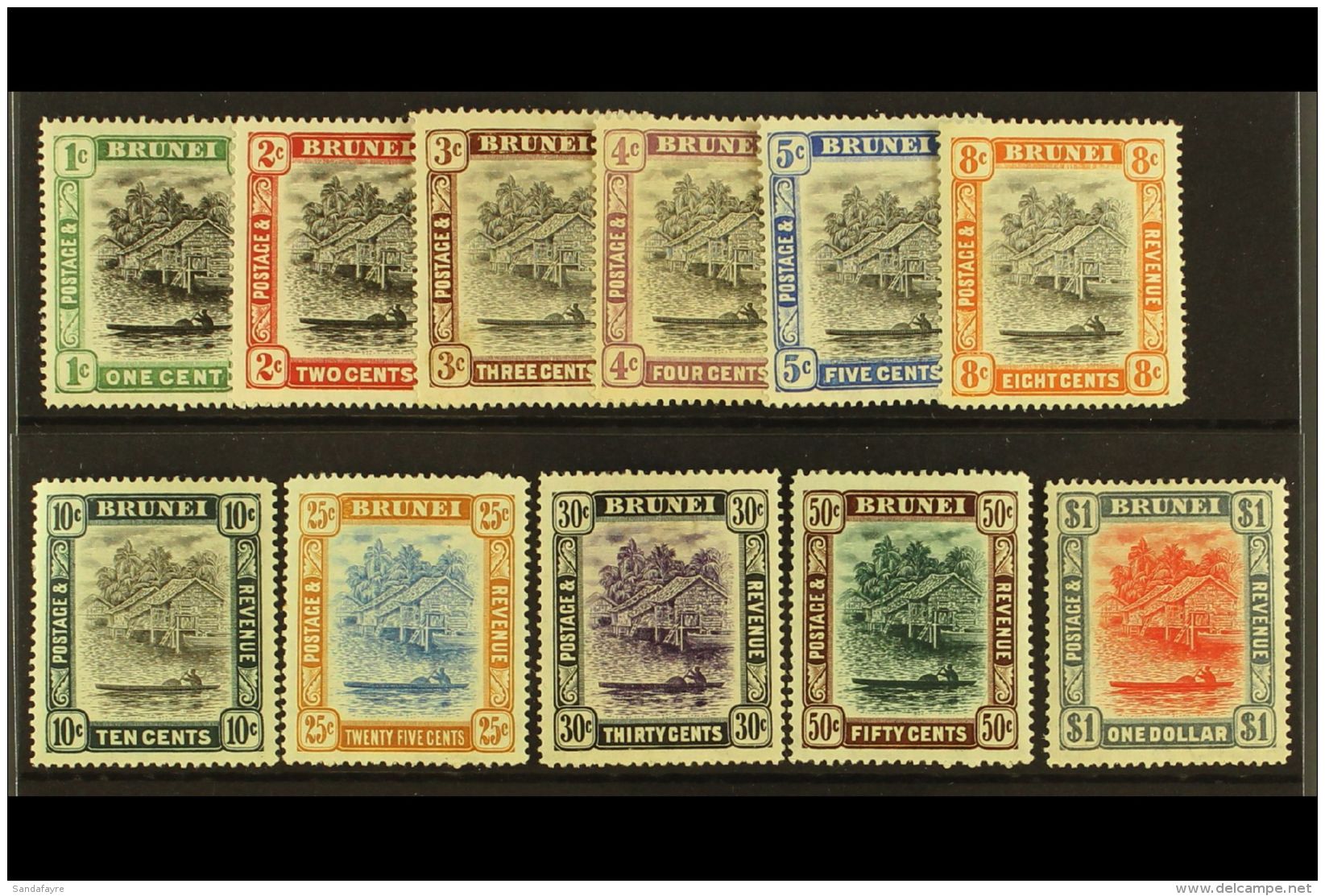 1907 Brunei River Set, SG 23/33, Very Fine And Fresh Mint. (11 Stamps) For More Images, Please Visit... - Brunei (...-1984)