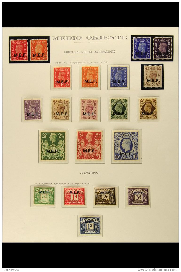 1942-1951 FINE MINT COLLECTION On Hingeless Pages, All Different Complete Sets, Inc MEF 1943-47 Set, ERITREA... - Italian Eastern Africa