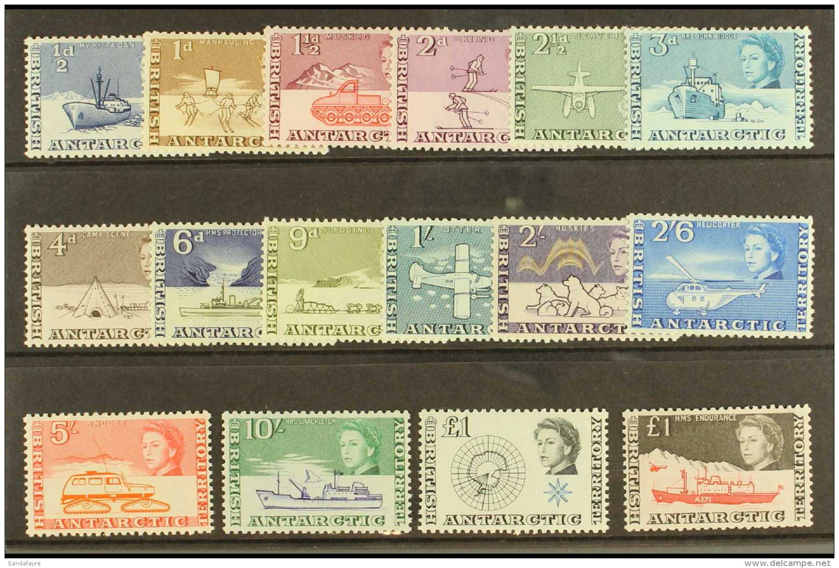 1963-69 Complete Definitive Set To Both &pound;1, SG 1/15a, Fine Mint. (16 Stamps) For More Images, Please Visit... - Autres & Non Classés