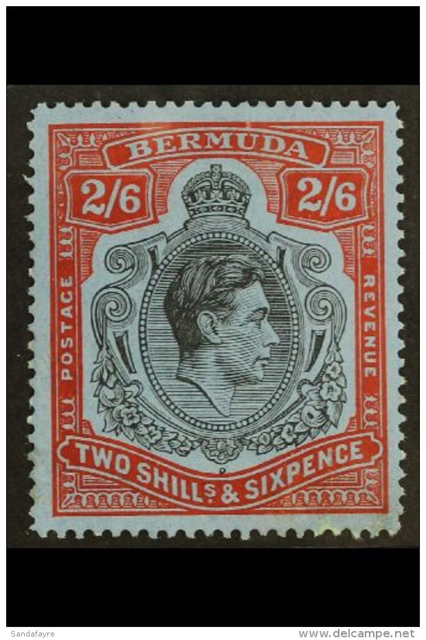 1938-53 2s6d Black &amp; Red On Grey-blue LINE PERF 14&frac14;, SG 117a, Fine Mint, Usual Slightly Streaky Gum,... - Bermudes