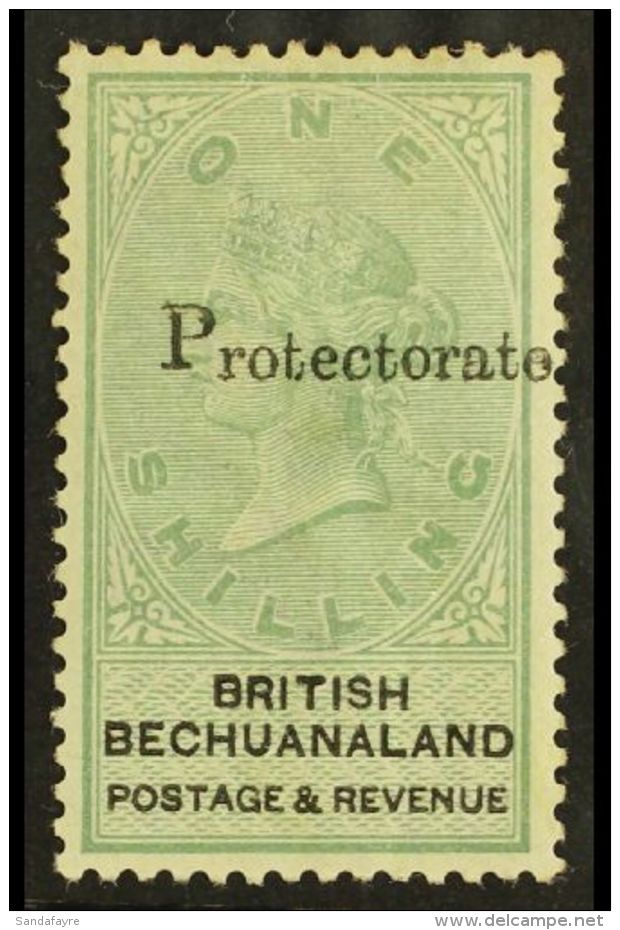 1888 1s Green And Black Ovptd "Protectorate", SG 46, Very Fine Mint. For More Images, Please Visit... - Autres & Non Classés