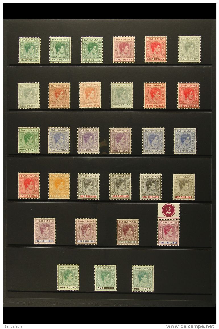 1938-52 MINT DEFINITIVE SELECTION Presented On A Stock Page. Includes An Attractive &amp; Complete Set With Most... - Other & Unclassified