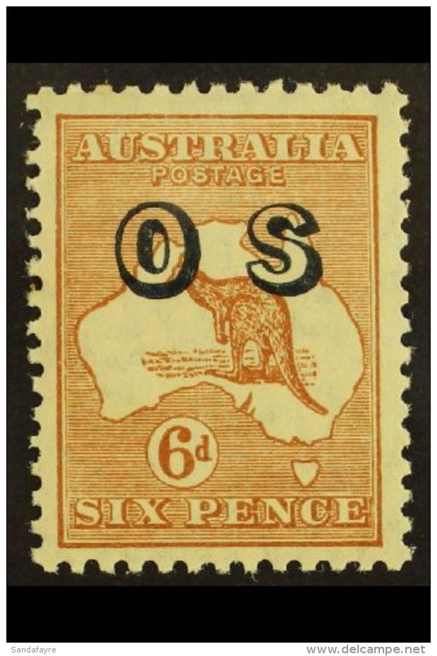 OFFICIAL 1932-3 6d Chestnut, 'Roo, "O S" Ovpt, Wmk Mult Crown Over "A," SG O127, Never Hinged Mint. For More... - Other & Unclassified
