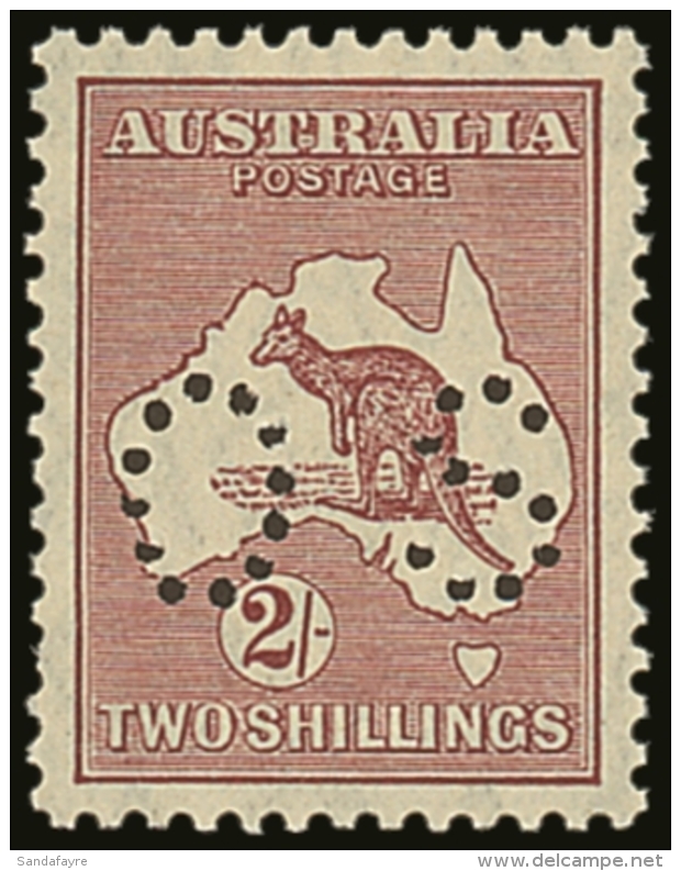 OFFICIAL 1929-30 2s Maroon Kangaroo, SG O117, Very Fine Never Hinged Mint, Nice Centering, Very Fresh. For More... - Autres & Non Classés