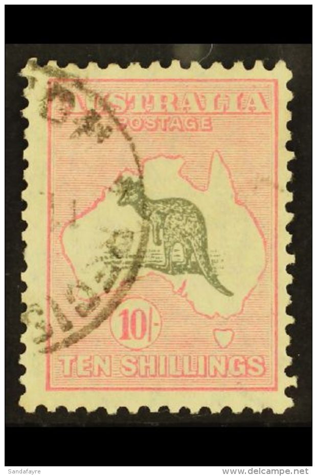 1929-30 10s Grey &amp; Pink, Wmk Mult. Crown Over "A," SG 112, Very Fine Used. For More Images, Please Visit... - Other & Unclassified