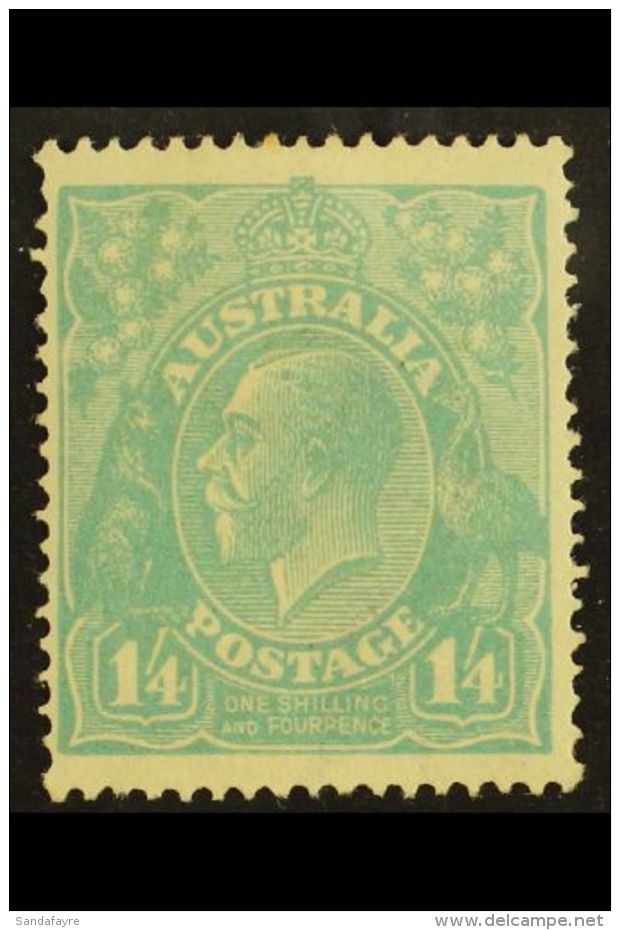 1918-23 1s4d Pale Blue, KGV, Second Watermark, SG 66, Very Fine Mint. For More Images, Please Visit... - Other & Unclassified