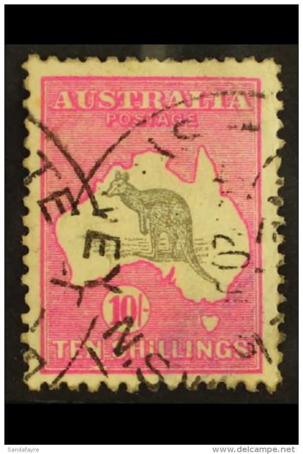 1915-27 10s Grey &amp; Bright Aniline Pink, Wmk Narrow Crown, SG 43a, Good To Fine Used, Few Blunt Perfs At Top.... - Autres & Non Classés