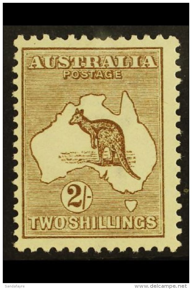 1913-14 2s Brown, 'Roo, First Watermark, SG 12, Very Fine Mint. For More Images, Please Visit... - Other & Unclassified