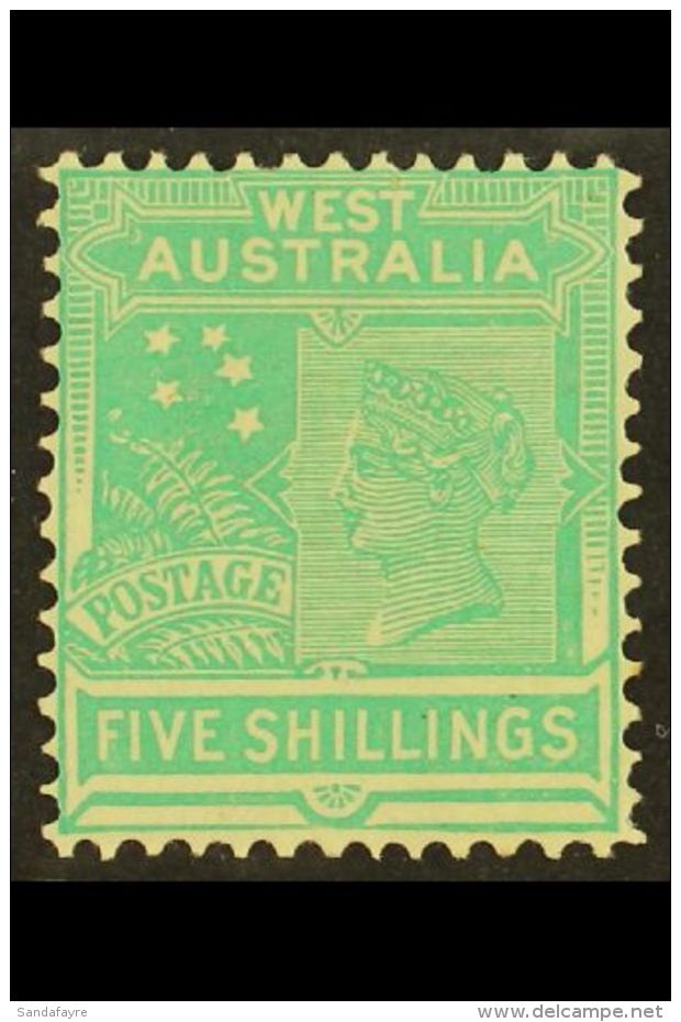 WESTERN AUSTRALIA 1905-07 5s Emerald- Green (wmk Upright), G 148, Mint, Fresh. For More Images, Please Visit... - Autres & Non Classés