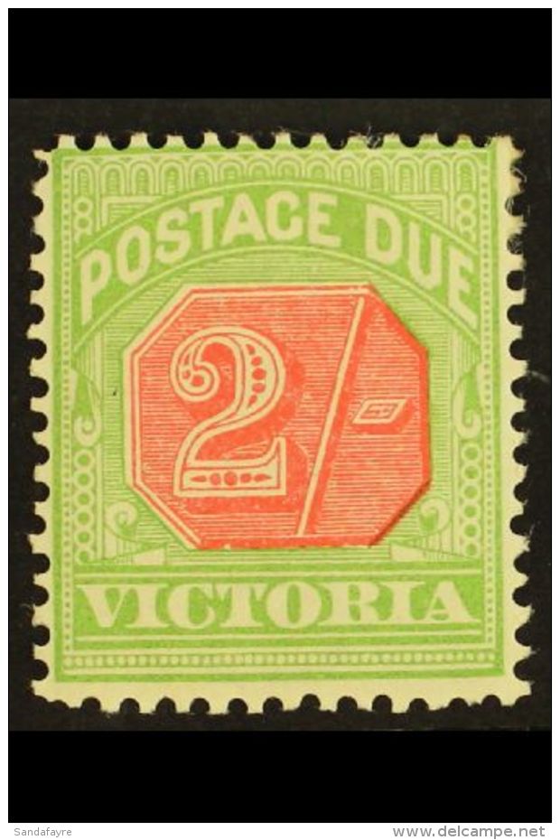 VICTORIA POSTAGE DUE 1895-96 2s Pale Red &amp; Yellowish Green, SG D19, Fine Mint, Fresh. For More Images, Please... - Other & Unclassified