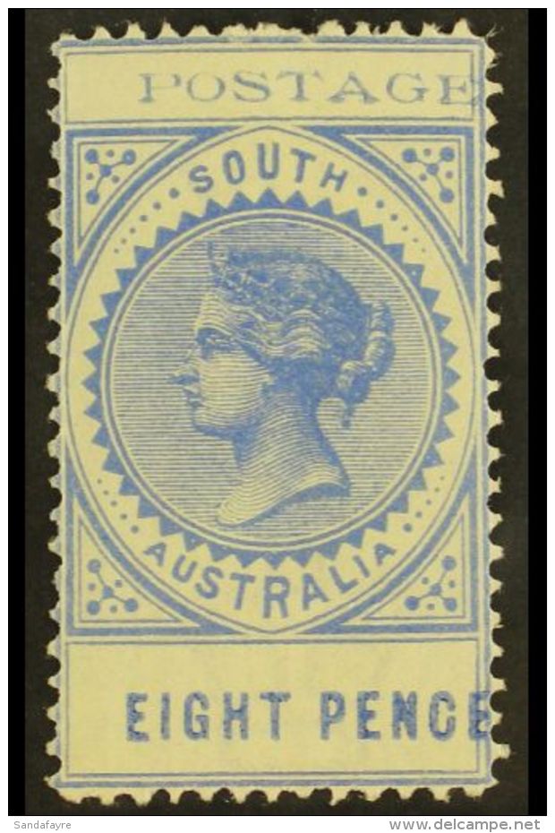 SOUTH AUSTRALIA 1902-04 8d Ultramarine With"POSTAGE" And "EIGHT PENCE" Badly Misplaced To The Right, SG 271... - Other & Unclassified