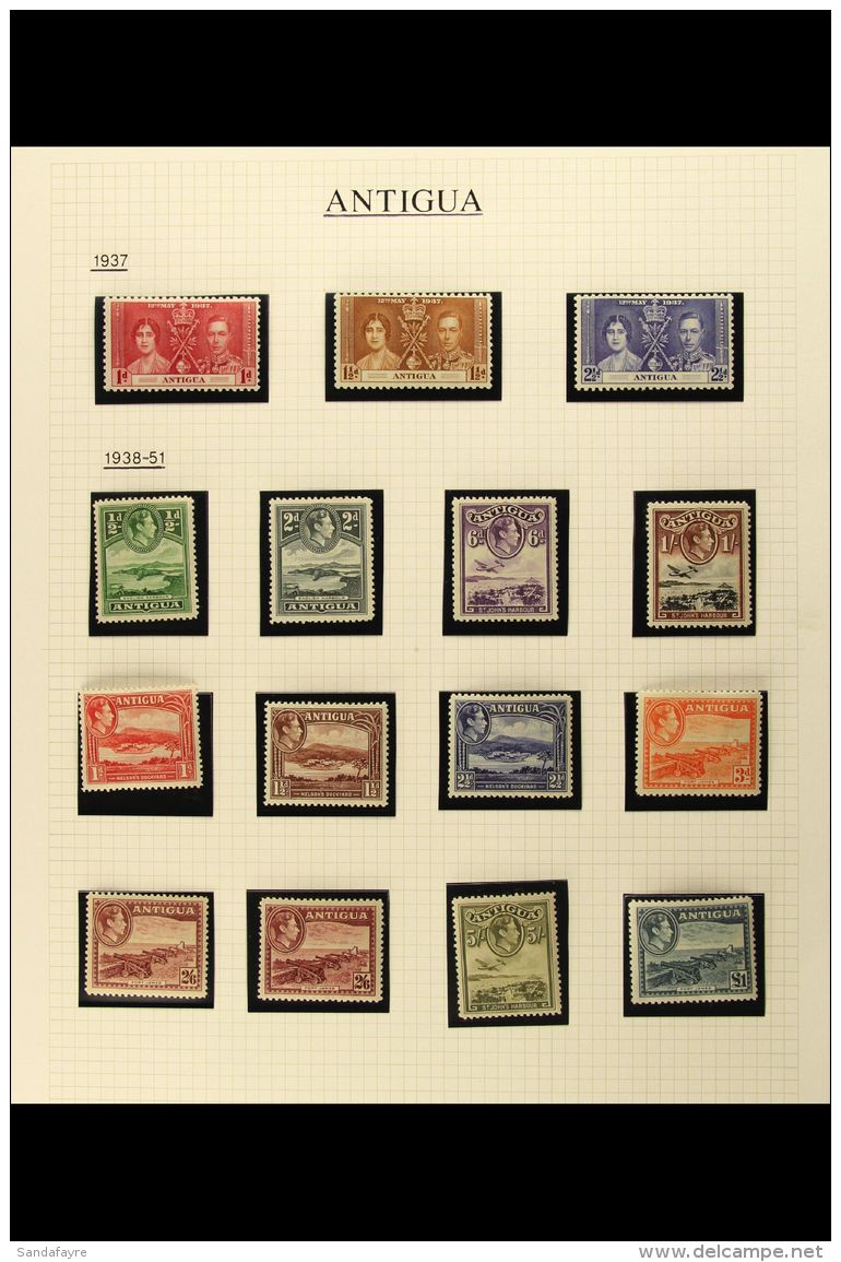 1937-52 FINE MINT COLLECTION Neatly Presented In Mounts On Album Pages. Highly Complete With Only 1 Stamp Missing... - Other & Unclassified