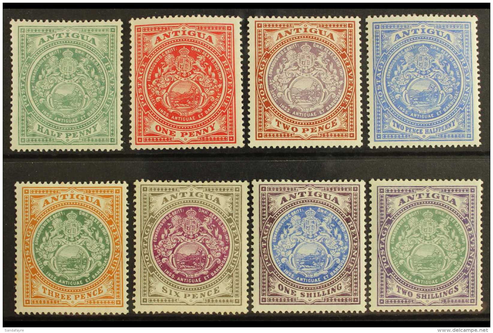 1908 - 17 Badge Of The Colony Set Complete, SG 41/50, Very Fine And Fresh Mint. (8 Stamps) For More Images, Please... - Other & Unclassified
