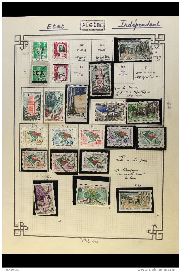 1962-1974 COMPREHENSIVE COLLECTION On Leaves, Mint &amp; Used All Different Stamps, Almost COMPLETE For The... - Other & Unclassified