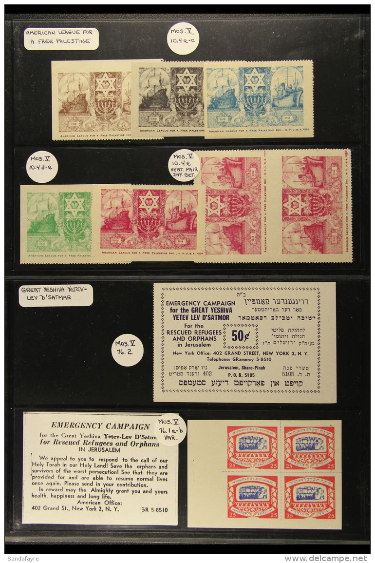 REFUGEE THEME MISCELLANY An Interesting Assembly Of 1930's To Modern Stamps, Miniature Sheets, Cinderella Labels... - Unclassified