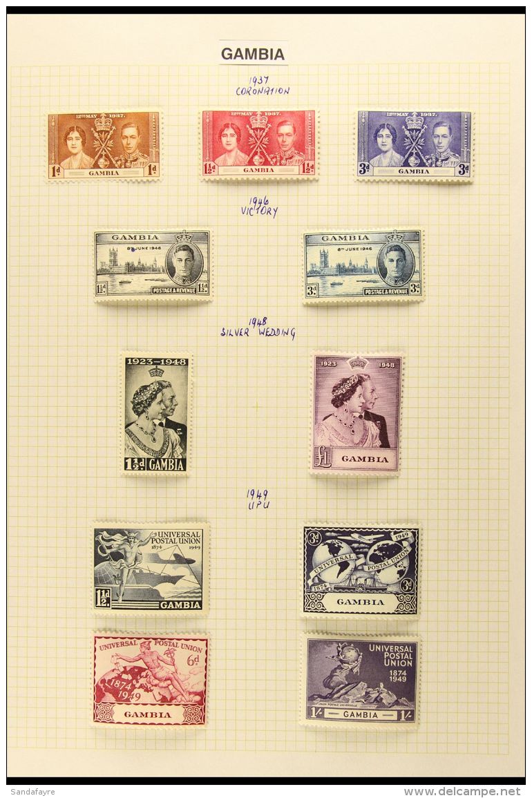 BRITISH WEST AFRICA - KGVI COMPLETE 1937-1952 All Different Mint Or Used - A COMPLETE BASIC RUN Comprising Gambia... - Other & Unclassified