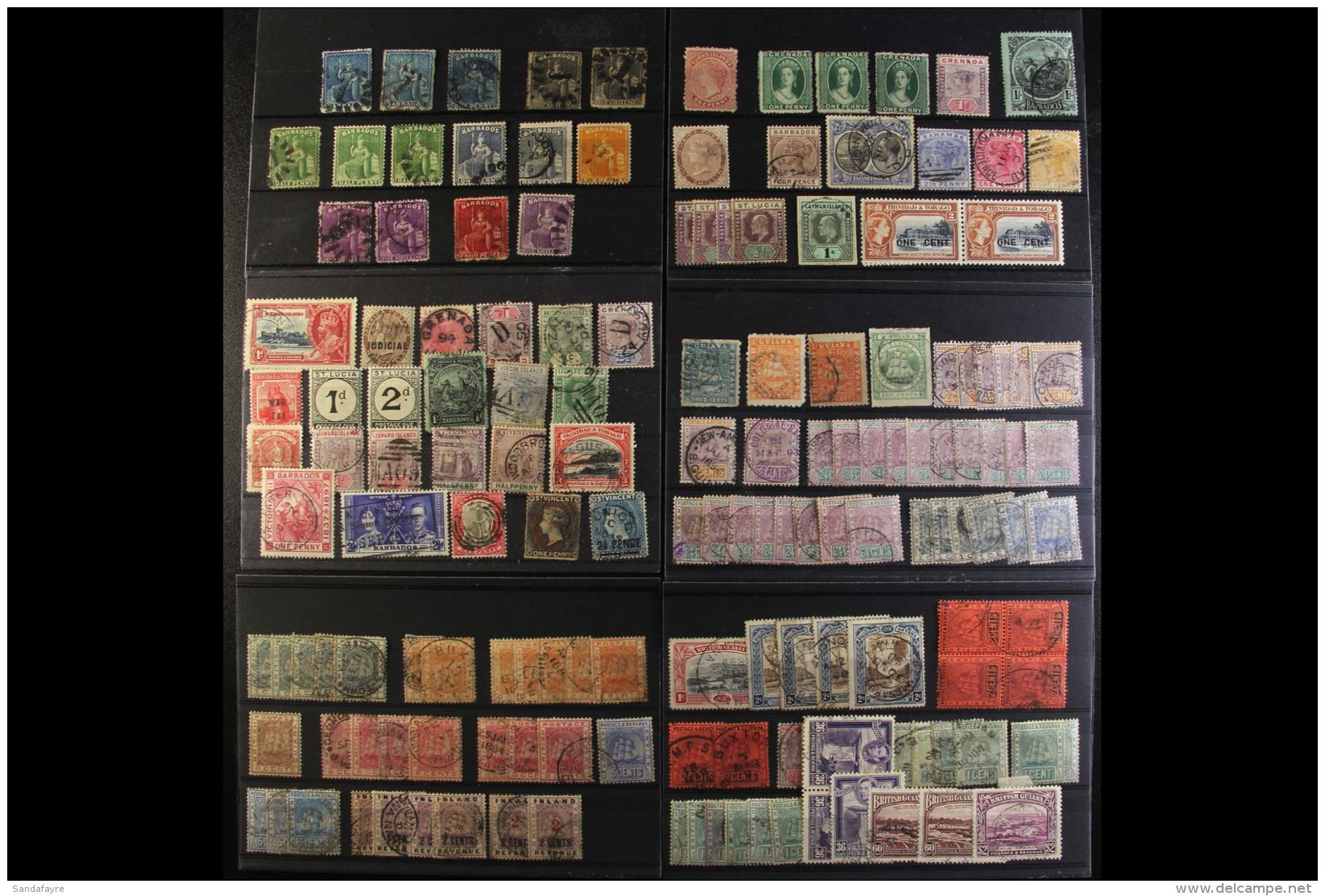 BRITISH WEST INDIES ACCUMULATION IN PACKETS &amp; ON STOCKCARDS, Mint &amp; Used Stamps From British Virgin... - Other & Unclassified