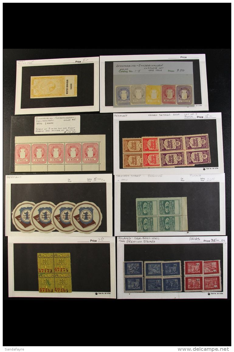 WORLD REVENUE STAMPS ACCUMULATION. INTERESTING ALL PERIODS RANGES With Many Better Items &amp; Light Duplication... - Andere & Zonder Classificatie