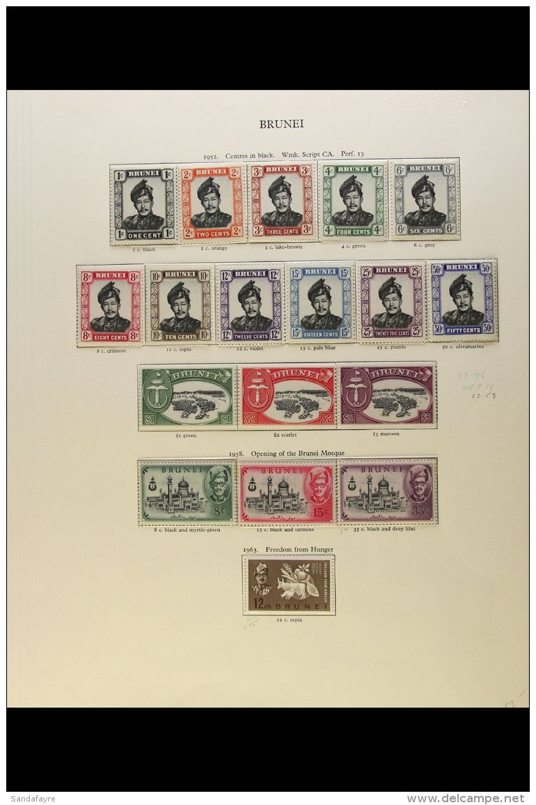 BRITISH ASIA 1952/60 FINE NEVER HINGED MINT COLLECTION We See Brunei With 1952 Defins Set, Ceylon Largely Complete... - Other & Unclassified