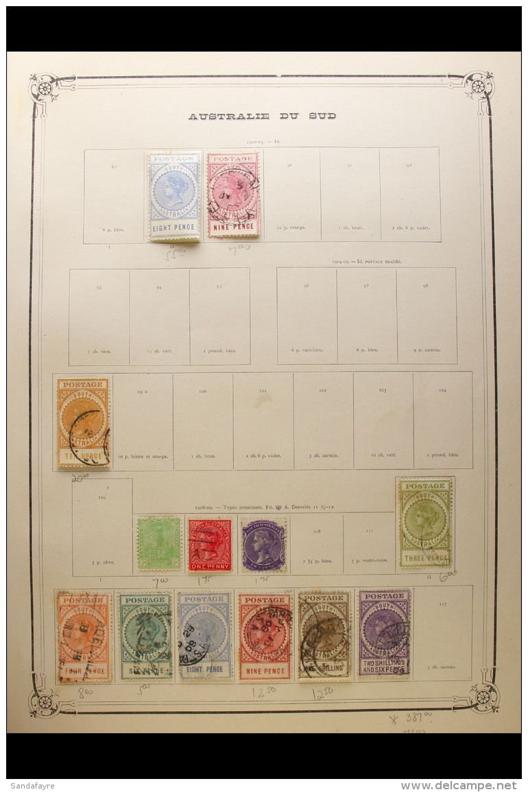 AUSTRALASIA 1850s-1950s. ALL DIFFERENT OLD TIME Mint &amp; Used Collection Presented In A Large Old Yvert Printed... - Andere & Zonder Classificatie