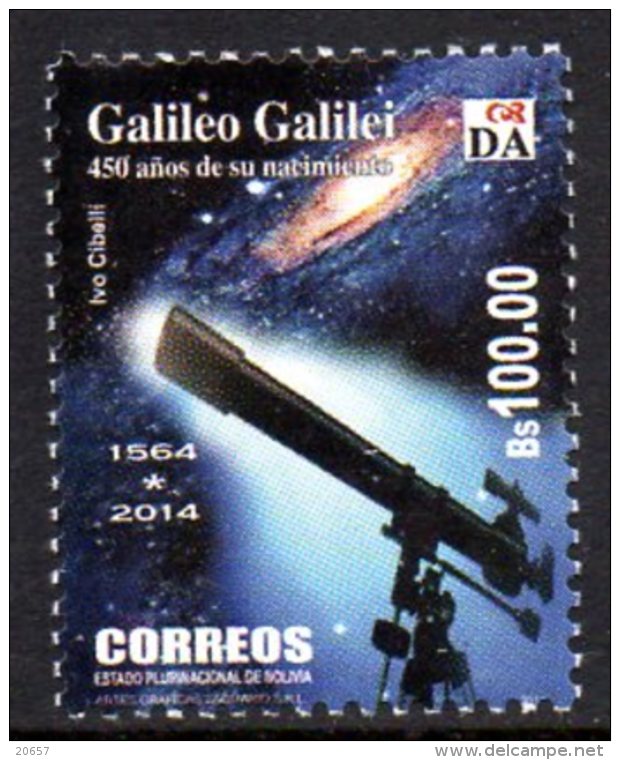 BOLIVIE BOLIVIA 1559 Galilée - Astronomy