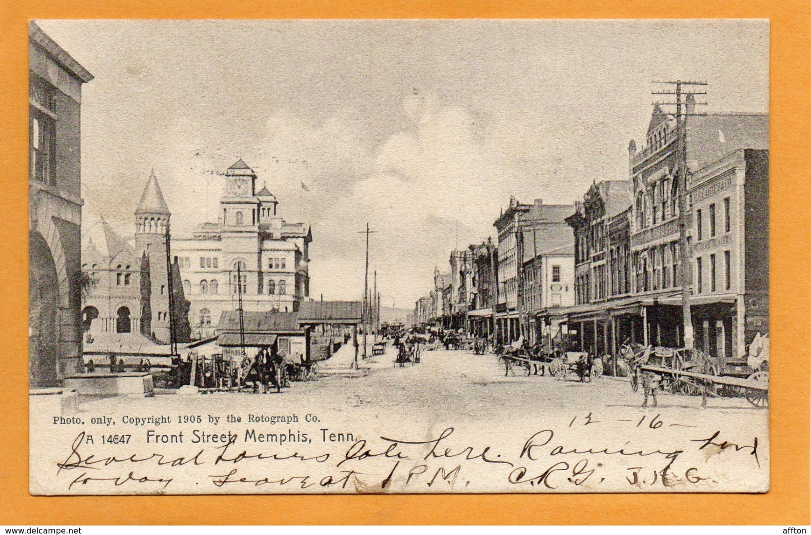 Memphis TN 1908 Postcard - Memphis