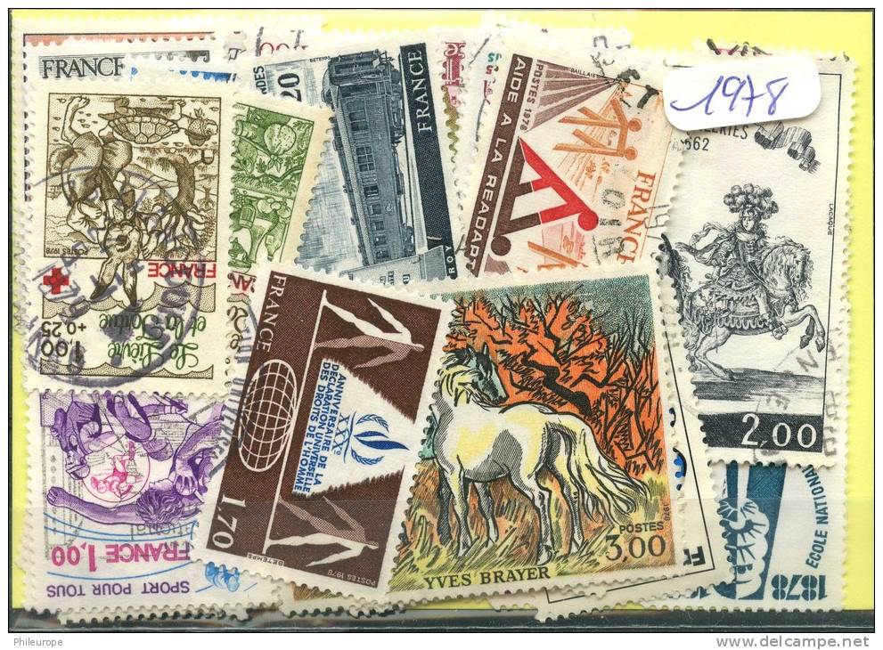 France  Années Completes (o) 1978 (69 Timbres) - 1970-1979