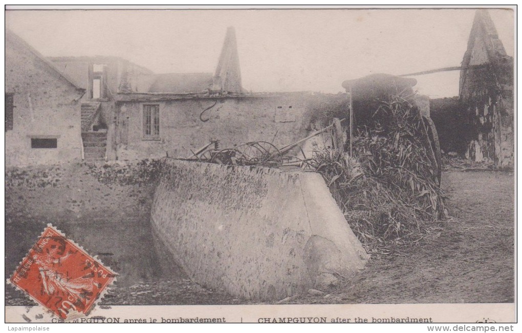 51 MARNE CHAMPGUYON  " Apres Le Bombardement "  ELD   N° - Other & Unclassified