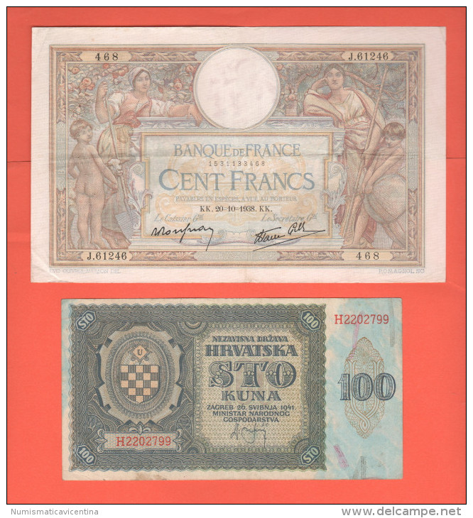 War Currency Croatia Hrvatska & France Francia - Altri – Europa