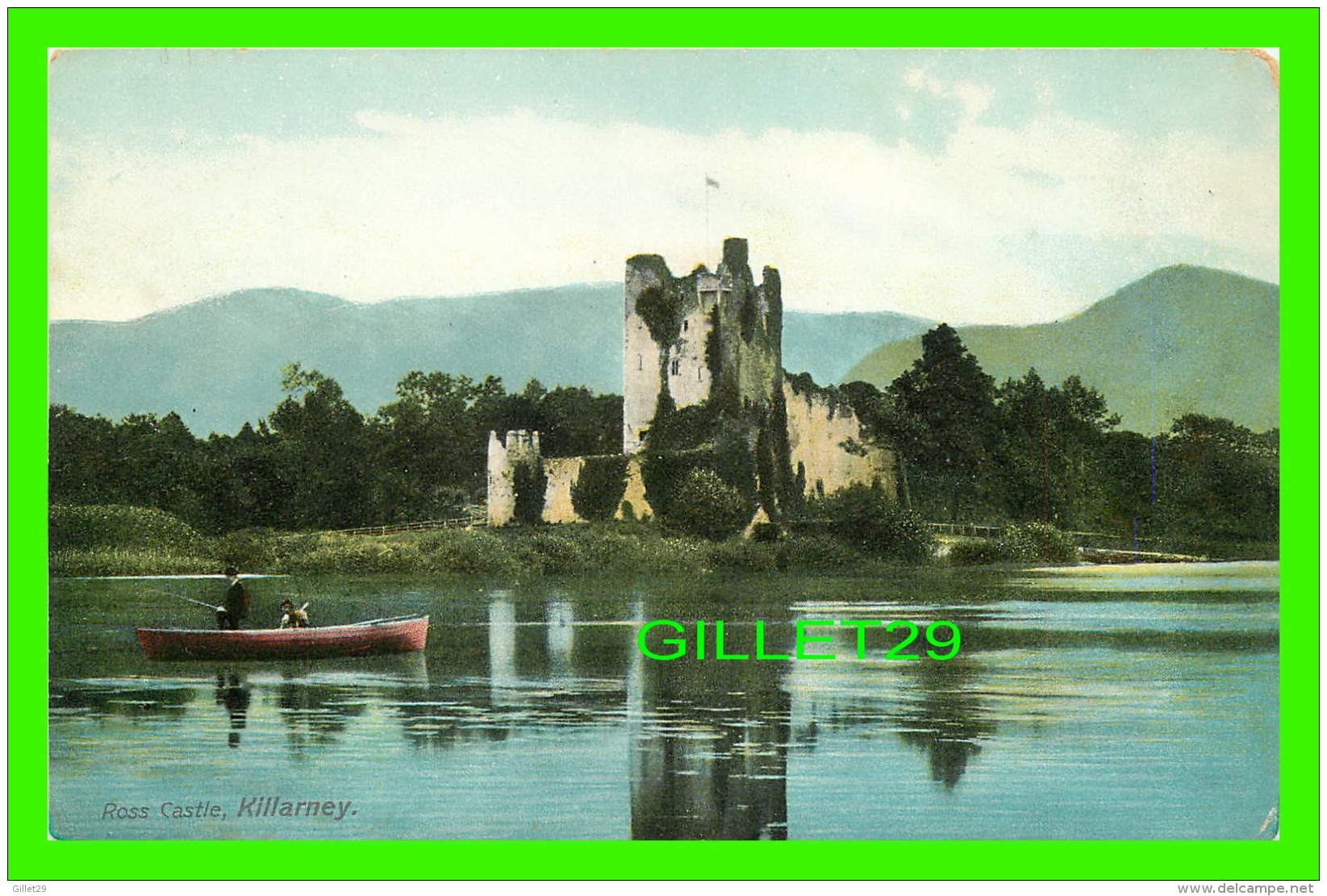 KILLARNEY, IRLANDE - ROSS CASTLE - ANIMATED FISHERS -  LAWRENCE, PUBLISHER - - Kerry