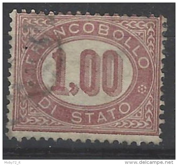 Italia - 1875 - Usato/used - Servizio - Sass N. 5 - Servizi