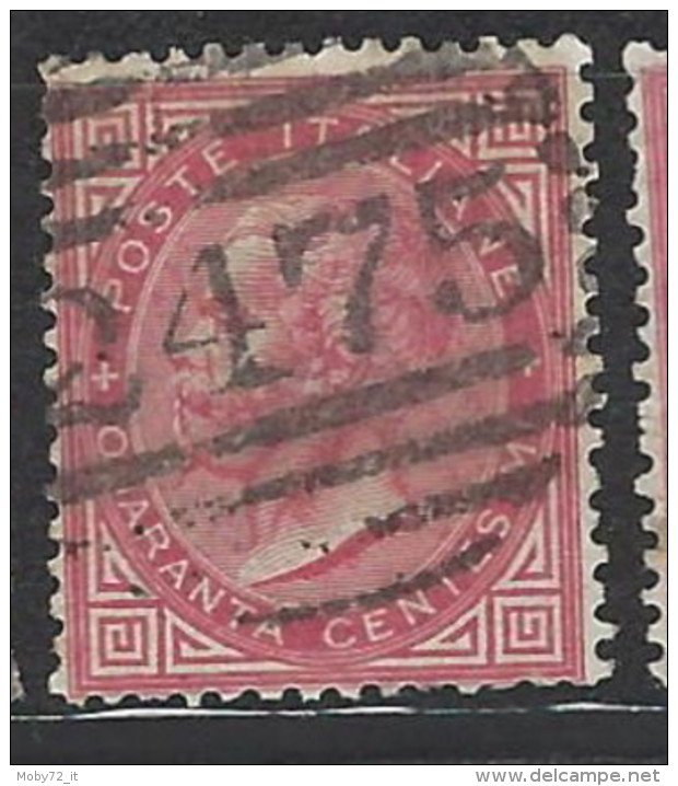 Italia - 1863/65 - Usato/used - Vittorio Emanuele II - Sass N. 20 - Usati