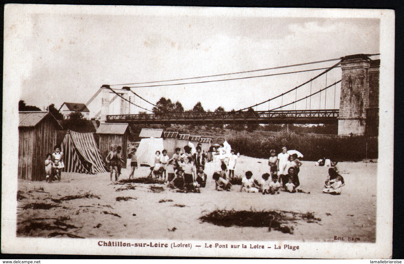 45, CHATILLON SUR LOIRE, LE PONT SUR LA LOIRE , LA PLAGE - Chatillon Sur Loire