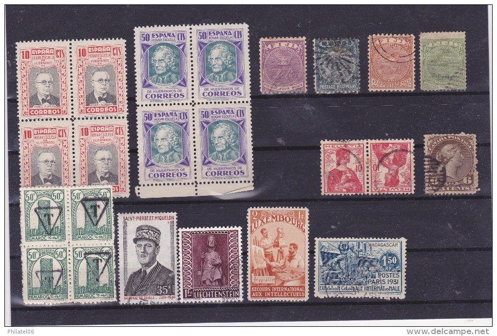 TIMBRES DIVERS  A ETUDIER - Collections (sans Albums)