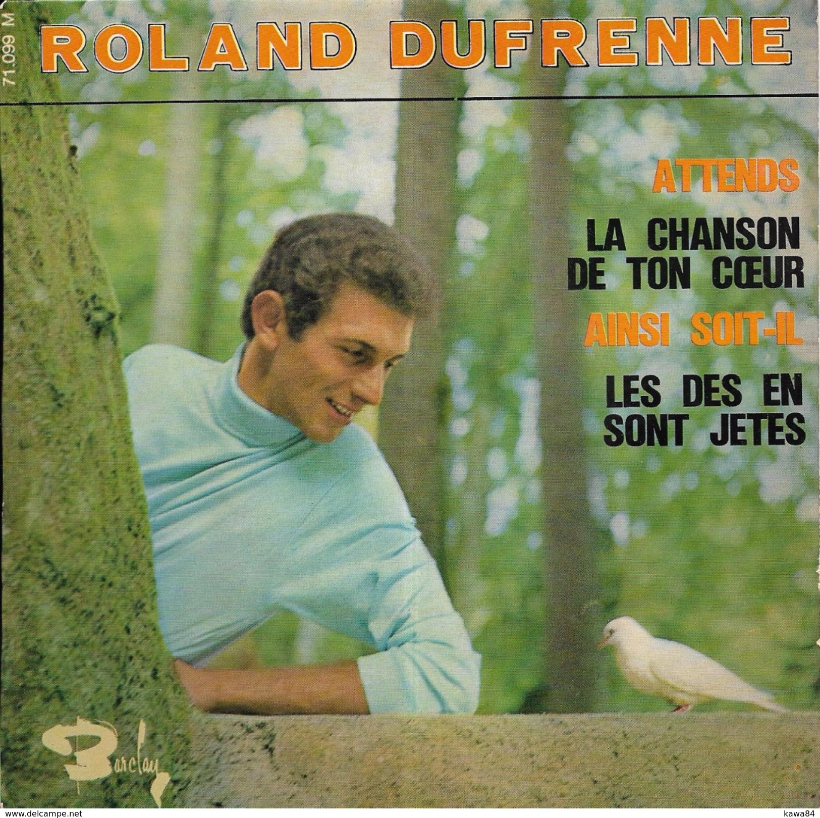 EP 45 RPM (7")  Roland Dufrenne " Attends " - Altri - Francese