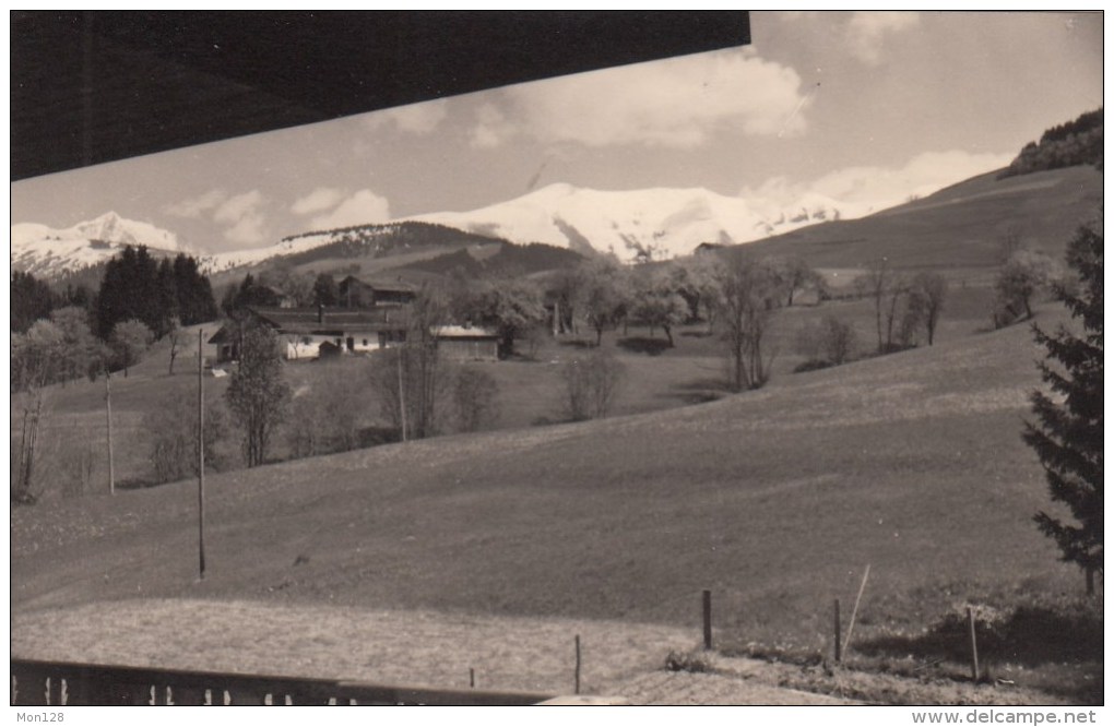 MONT BLANC - MEGEVE-SAINT GERVAIS LES BAINS -MONT JOLY - VUE DE L'ALPE FLEURIE-  PHOTO 1955-11X7 Cms - Lieux