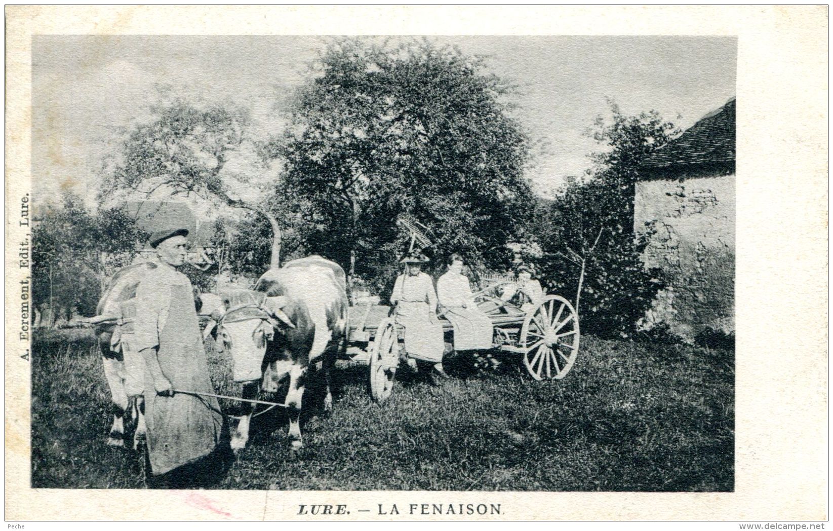 N°33186 -cpa Lure -la Fenaison- RRR- - Cultures