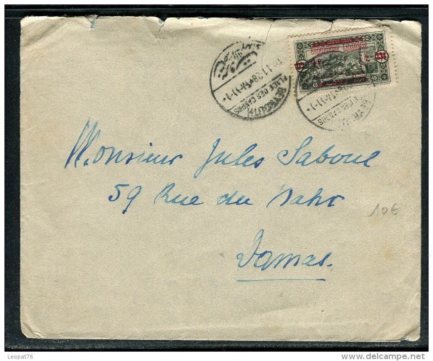 France / Grand Liban - Enveloppe De Beyrouth Pour Damas En 1928 - Réf D 53 - Briefe U. Dokumente