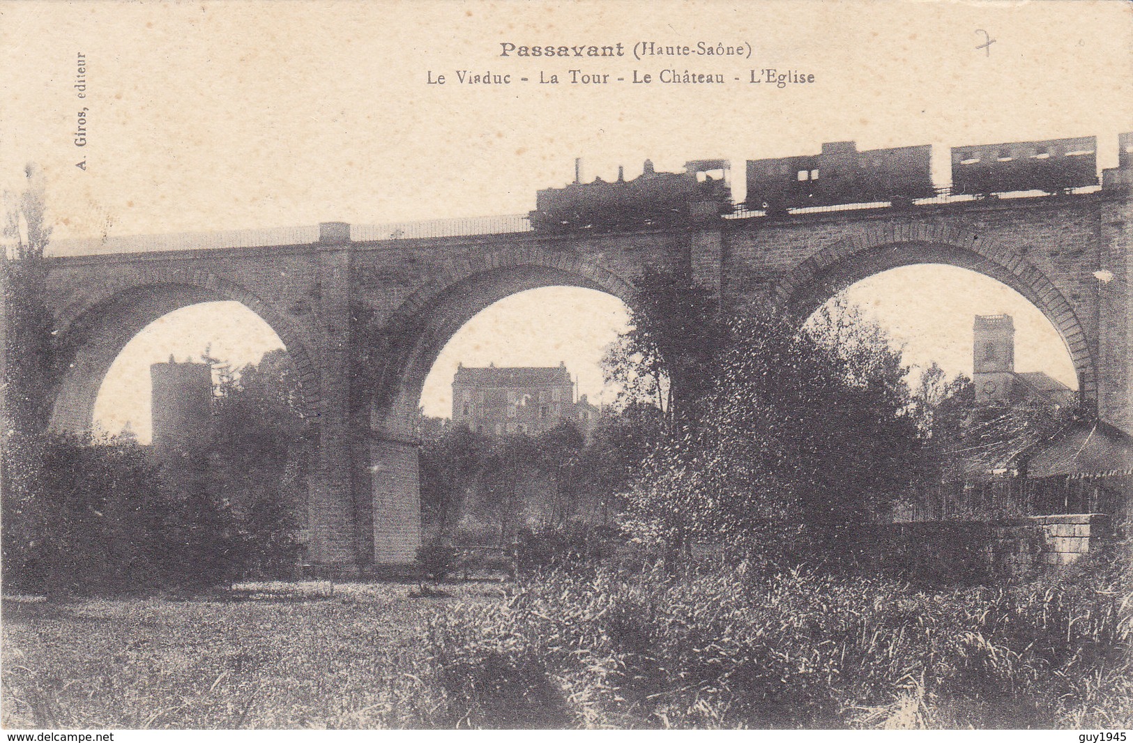 PASSAVANT Le Viaduc La Tour Le Chateau L Eglise ( TRAIN Sur Le Viaduc ) - Autres & Non Classés